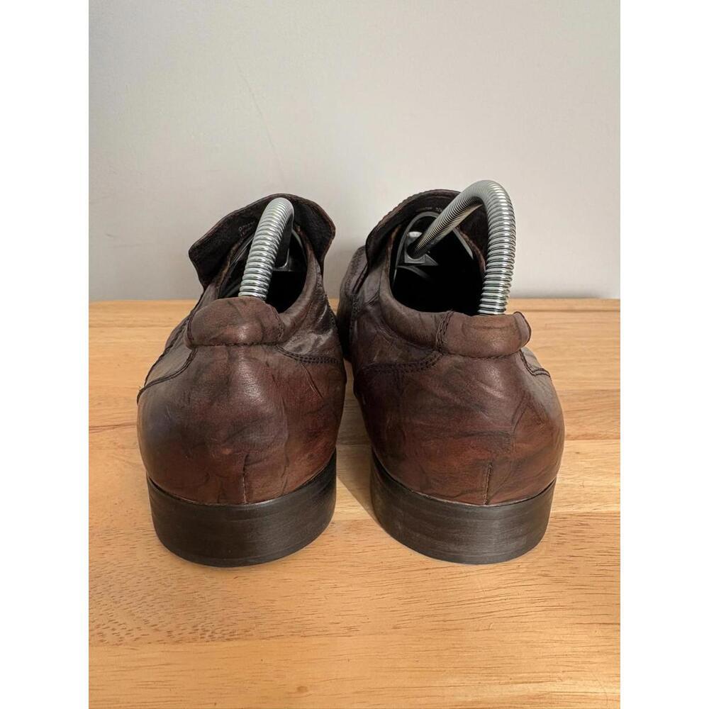 Kenneth Cole Reaction Leading Note Mens Shoes Distressed Leather Square Toe 10 - Picture 2 of 8